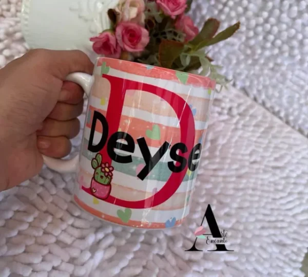 CANECA CERÂMICA NOME - Imagem 3