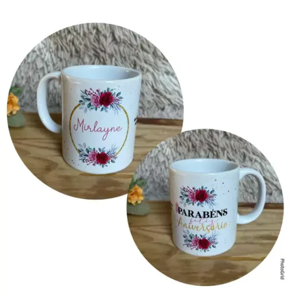CANECA CERÂMICA - ANIVERSÁRIO - Imagem 2