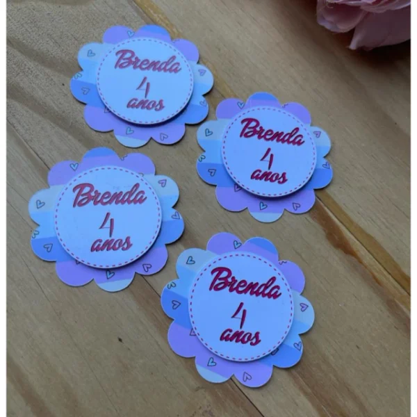 TAG PERSONALIZADA 5x5 KIT 15 UND - Imagem 4