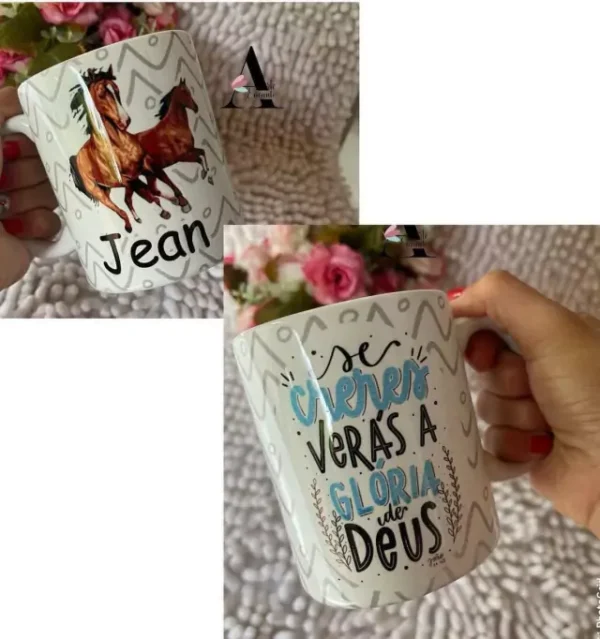 CANECA CERÂMICA FRASE E NOME - Imagem 7
