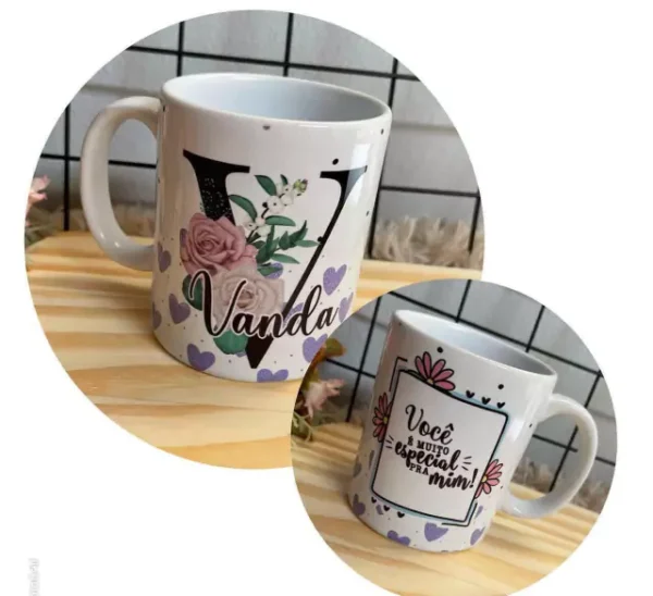 CANECA CERÂMICA FRASE E NOME - Imagem 8