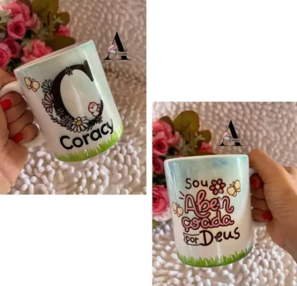 CANECA CERÂMICA FRASE E NOME - Imagem 5