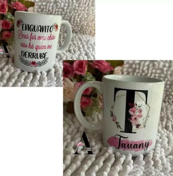 CANECA CERÂMICA FRASE E NOME - Imagem 4