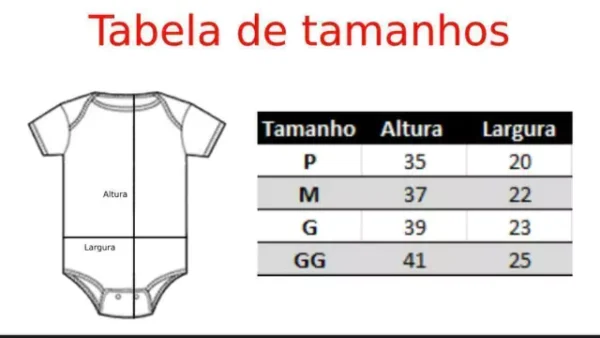 BODY INFANTIL PERSONALIZADO TAM P,M,G E GG - Imagem 2